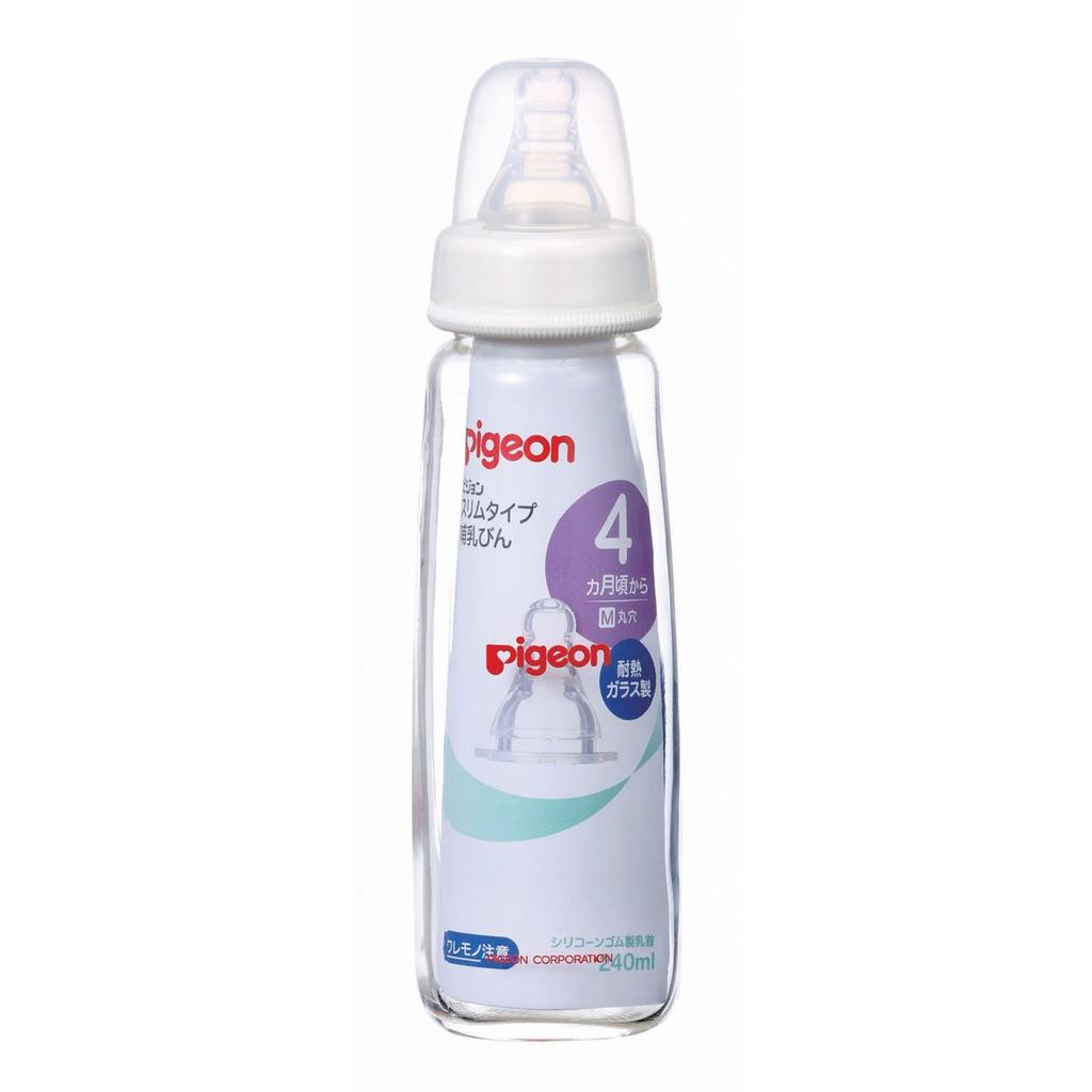 Pigeon Láhev pro kojence Slim typ Sklo 240ML x 005 Sada Žáruvzdorná (4902508003636)
