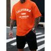 California Los Angeles Est 1776 Men T Shirts Retro Fashion Soft Short Sleeve Summer Comfortable T-Shirt Unisex Loose Top