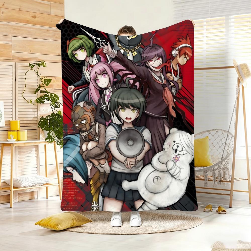 Anime D-DanganronpaS Throw Soft Warm Throw Blanket for Bedroom Living Room Bed Travel Camping Picnic Gift