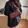 Vintage Ladies Underarm Single Shoulder Bag Retro Leopard PU Leather Handbag Women Fashion Brand Simple Female Armpit Purse