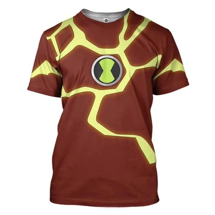 Nové Anime Omnitrix Ben10 Cosplay Trička 3D Potisk Bena Tennysona Dětské Kreslené Tričko Letní Pánské Dámské Harajuku Krátký Rukáv Y2k Top