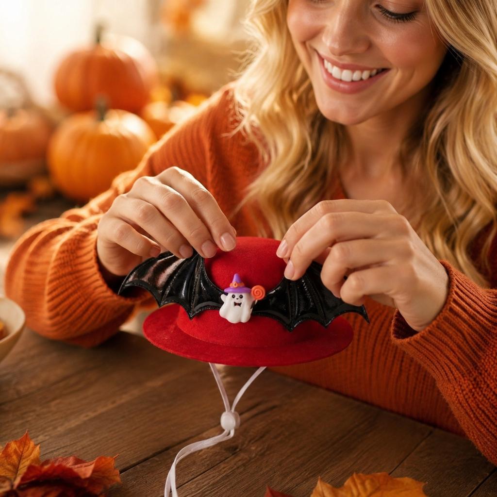 Halloween Costume Set with Hat Accessories for Adult Party Dress Up