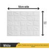 3D Waterproof Foam Brick Wall Sticker: Moisture-Proof, Self-Adhesive, Warm, and Decorative for Bedroom Walls.