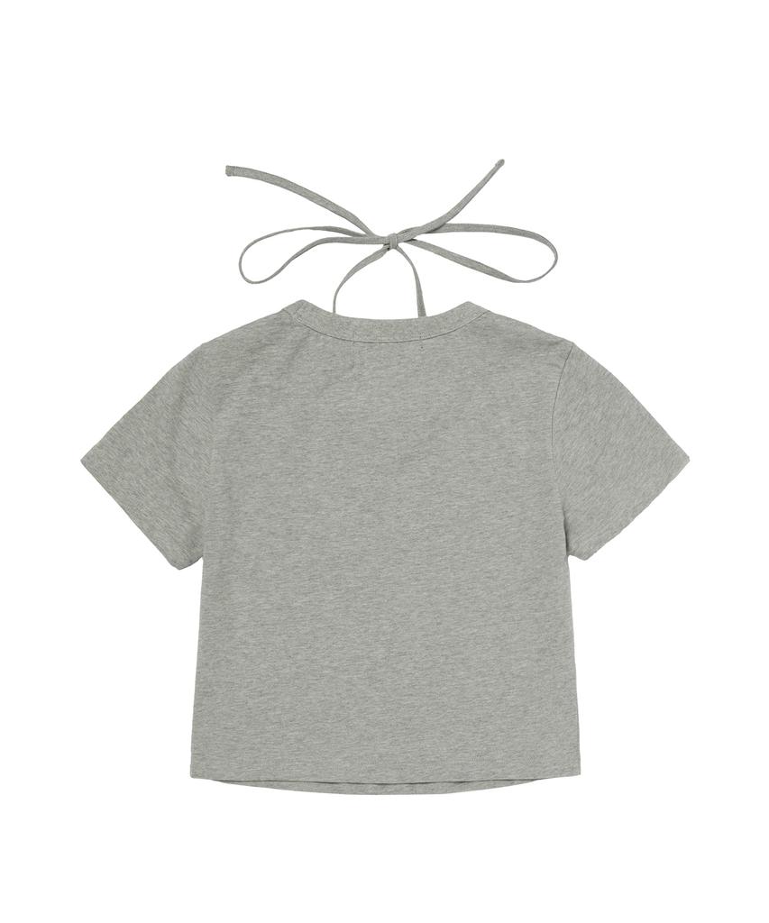 Gillaakaibeu P&G Halter Strap Crop Top_Grey