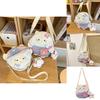 Trendy Small Crossbody Bag For Children Made Of Durable Nylon With Simple Solid Pattern For School And Play