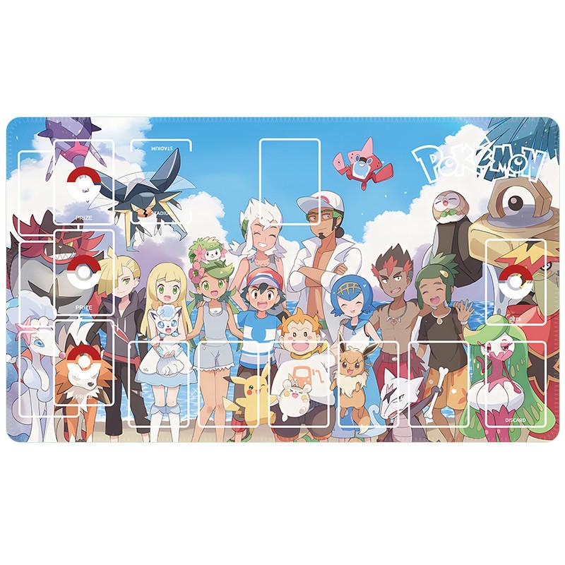 Anime Pokemon GAME PTCG Dedicated DIY Card Playmat Battle Against K Jirachi Lunala Solgaleo Collection Gift Toys