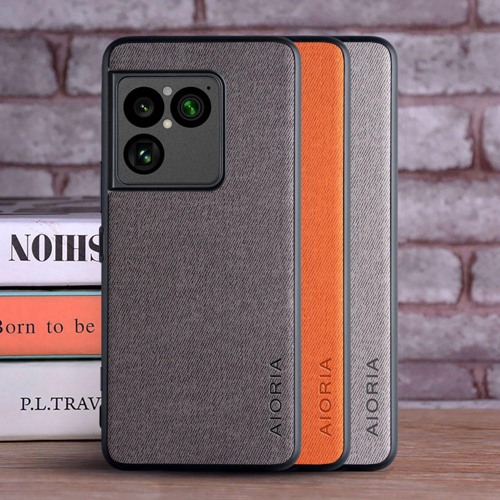 Hülle für Sony Xperia 1 VIII Textilleder Mode Weiches TPU Hartes PC 3-in-1-Material für Xperia 1 VIII Hülle funda Coqua