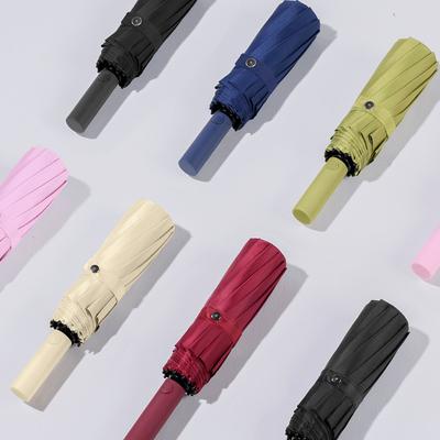 Reinforced Windproof Automatic Folding Umbrella, UPF50+ Sun UV Protection, 168 Bone Rain Umbrella Men Women