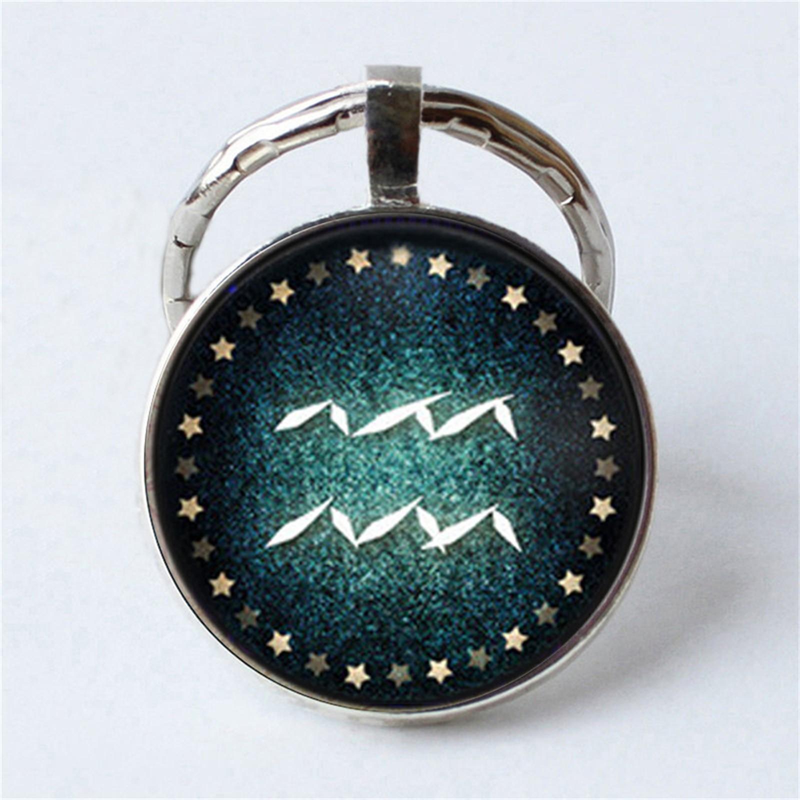 

Металлический брелок «Двенадцать созвездий времени» One Size