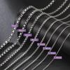 Cazador Punk Box Chain Necklaces for Men Women Stainless Steel Jewelry 2-7mm Width Chains Party Birthday Gift Wholesale 2026