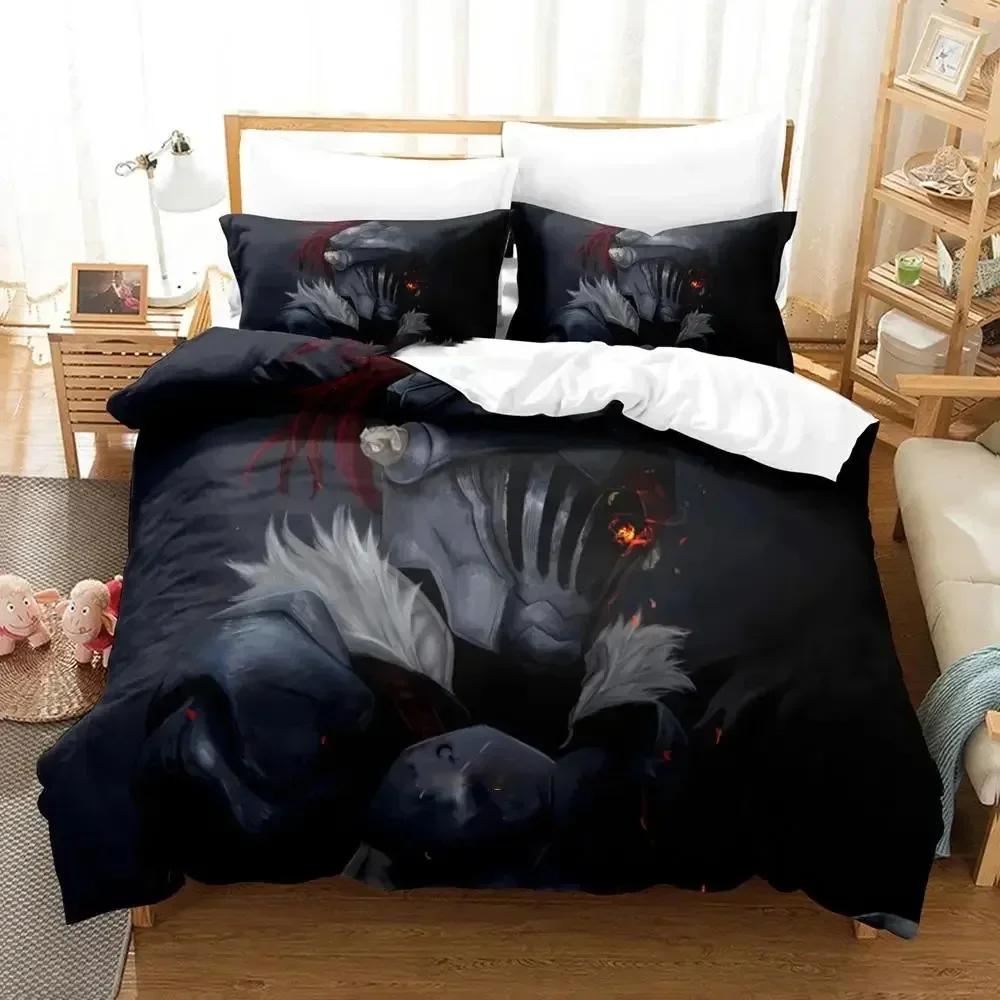 Comforter Anime Goblin Slayer Bedding Set 3D Printed Suitable For Bedroom Kids Home Textile
