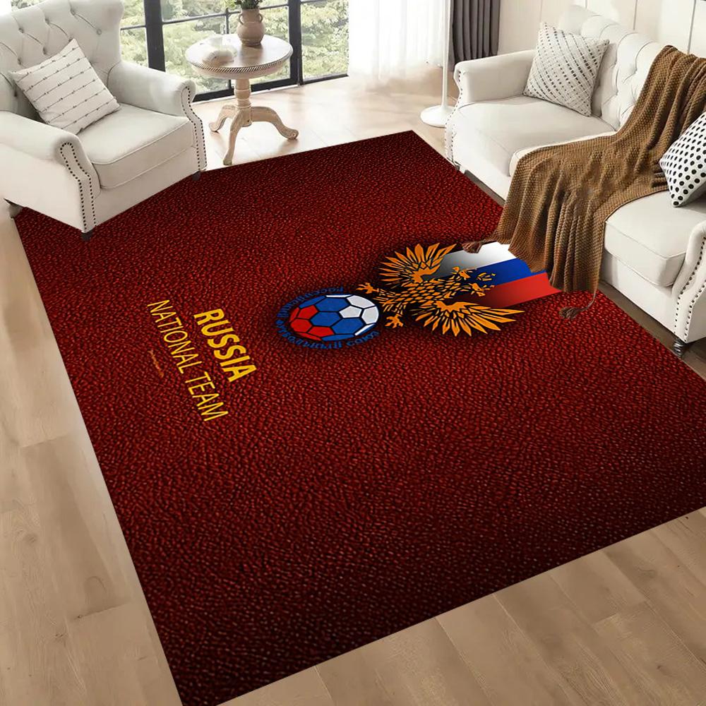 Red-style Russian Emblem Square rugs are a great choice for living rooms, bedrooms, home décor, and as gifts.