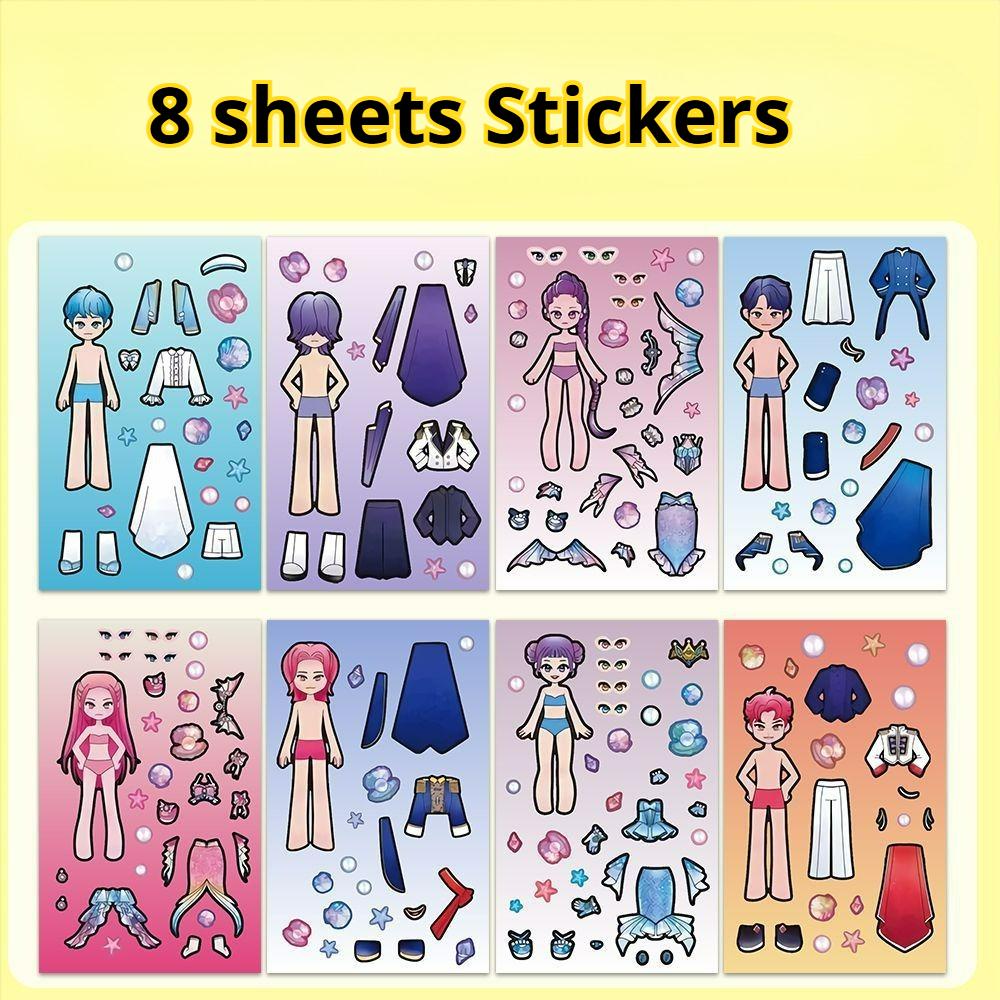 8/16pcs Hunters Stickers Anime Cute Character Sabe Boy Stickers DIY Phone Luggage Laptop PVC Decals Kids Girls Toy Gifts