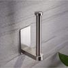 Stainless Steel Wall Toilet Paper Roll Holder Black Silver Self Adhesive Toilet Paper Holder for Bathroom Stick Wall Towel Rack MYY