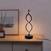 1Pc Creative Figure-eight Desk Lamp USB Three-tone Light Bedroom Desk Lamp