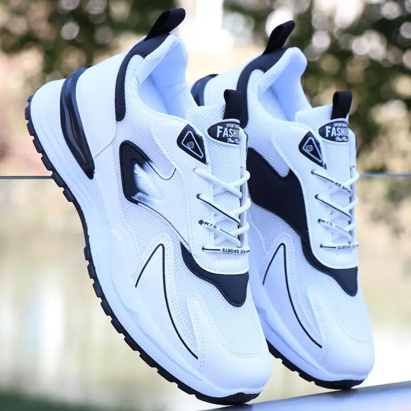 Men's Running Shoes Autumn New Breathable Mesh Casual Shoes Lace Fashion Thick Bottom Comfort Sports Shoes Zapatos Para Hombres