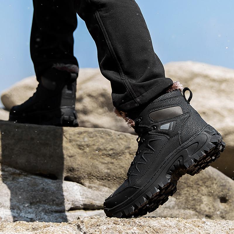 Talla 40- 48 Botas de Nieve de Invierno para Hombre Impermeables para Exteriores Botas de Hombre Estilo Ruso Botines para Hombre Botas de Nieve