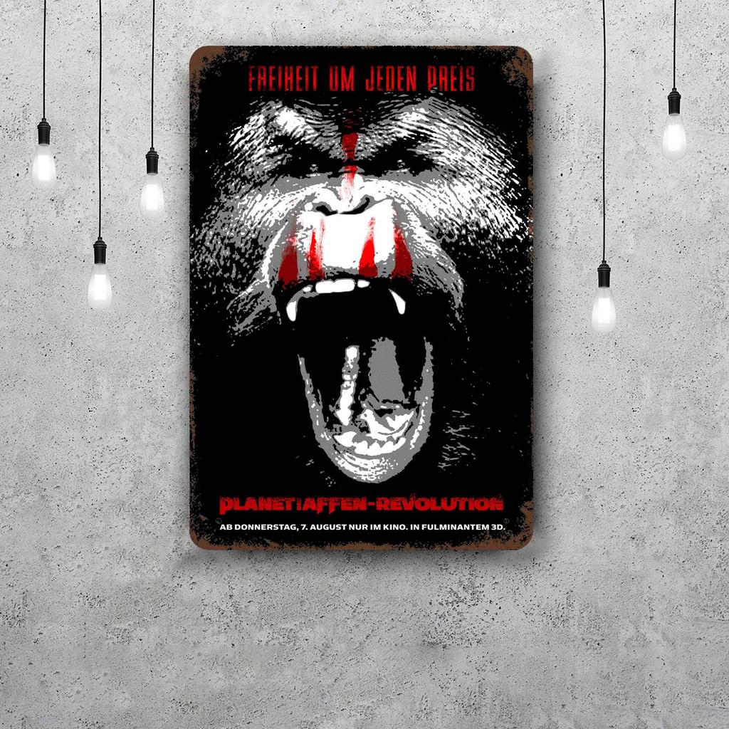 planet of the apes movie Vintage Metal Tin Signs Posters Decor Retro Metal Plaque Wall Art Decor for Garage Bar