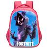 16-Inch Fortnite Cartoon Backpack with Double Zipper Design, Ergonomic Spine Protection, Suitable for Boys & Girls Aged 5-8
