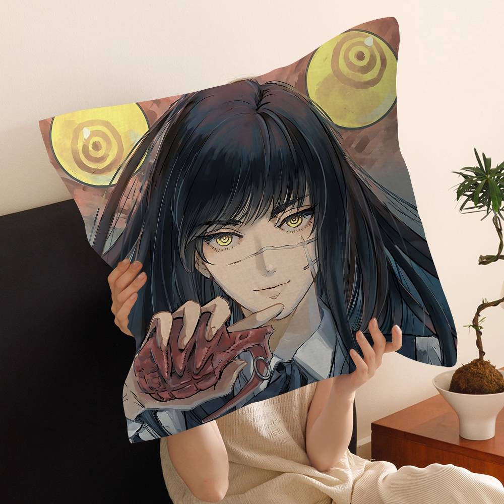 Chainsaw Man Makima Pillow Cover Sofa Cushion Cover Home Room Decoration Children Gift