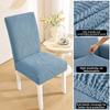 Jacquard Stretch Dining Chair Cover Woven Fabric Chair Slipcover Jacquard Chair Cover  Dining Room