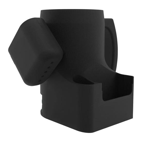 

Держатель для пивных банок и органайзер для зажигалок, 3D-печатный стакан для хранения с ручкой, универсальная пивная подставка, забавный подарок для вечеринки для мужчин чёрный