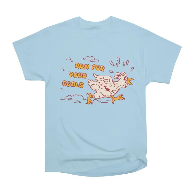 

Men Casual Shirts Short Sleeves RUN FOR YOUR GOALS Tees Oversized T-shirts S синий
