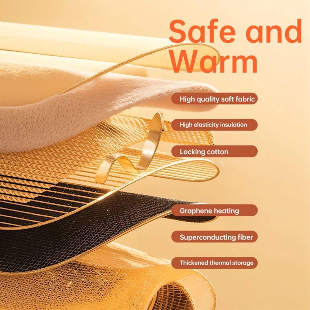 3 Levels Electric Hand Warmer Soft Flannel Hand Warmer Pouch Heating Pad for Hands  for Women Men
