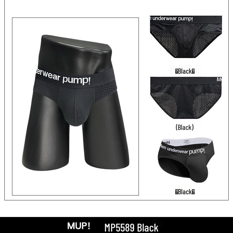Trendy Low Rise Color Block Slim Fit Hip-Lifting Men's Sport Briefs