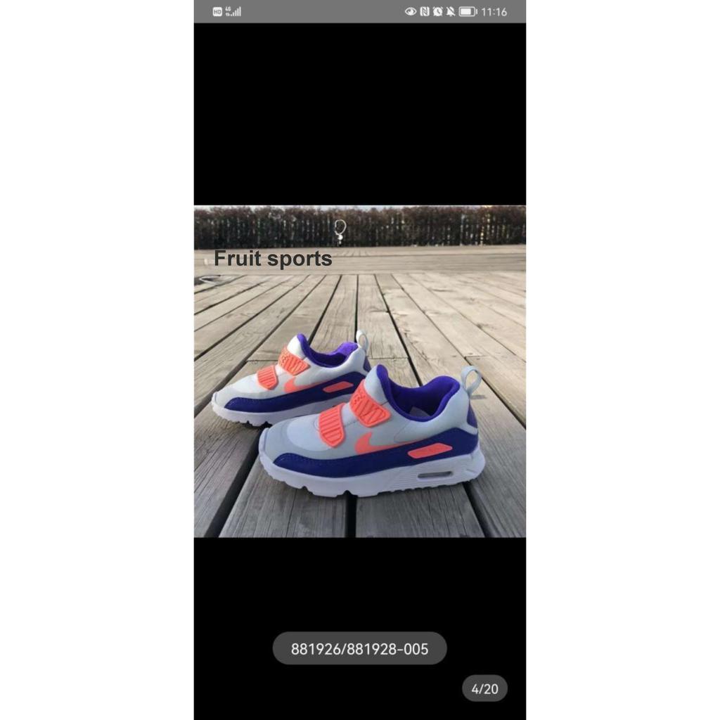 Nike Dětské tenisky Air Max Tiny 90 PS Lava Glow Bílá Pure-Platinum 881926-005