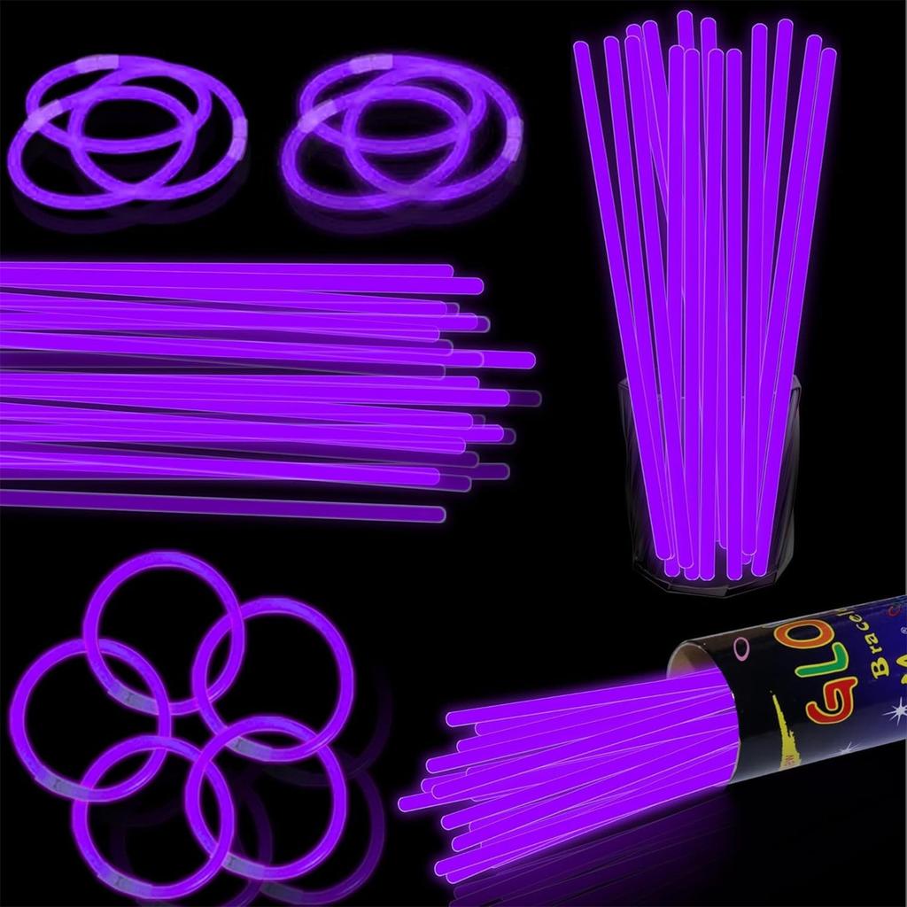 100pcs Glow Stick Night Light Props For Gatherings Festival Birthday Party Concert Cheering Props Wrist Decoration