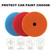 3Pcs 6" (150mm) Compound Polishing Pads Buffing Buffer Pads Sets For DA / RO Dual Action Car Polisher Sander-Select Color