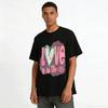 Love Is In The Air Heart Print Casual Crewneck Top Pure cotton T-shirt