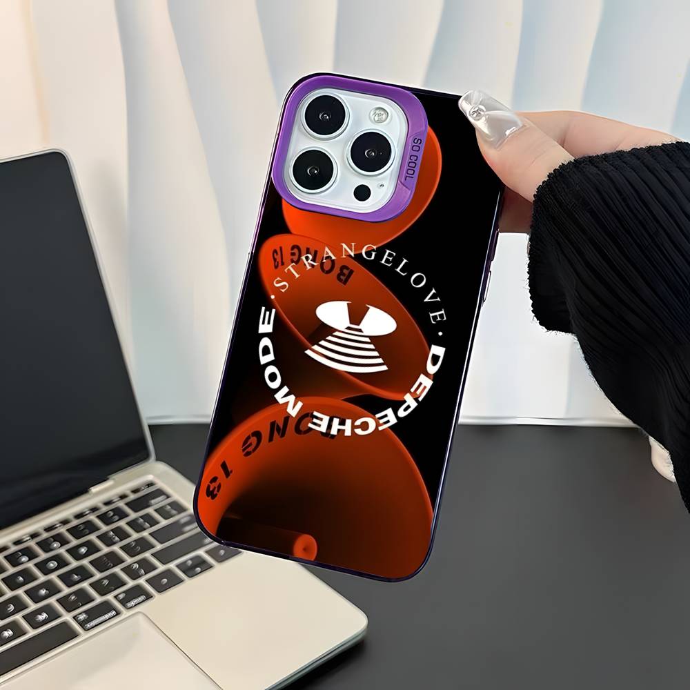 D-Depeche band M-ModeS Purple Matte Shockproof CoverPhone Case For iPhone 17,16,15,14,13,12,11,Pro,XS,Max,Plus,Mini,SE4,E