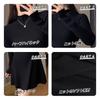 PHOLEEY Knit Dress with Fishtail Half Short Long Perfect for and Office Women's Skirt, Turtleneck, Slimming, Length, Sleeves, Fall/Winter, Elegant,