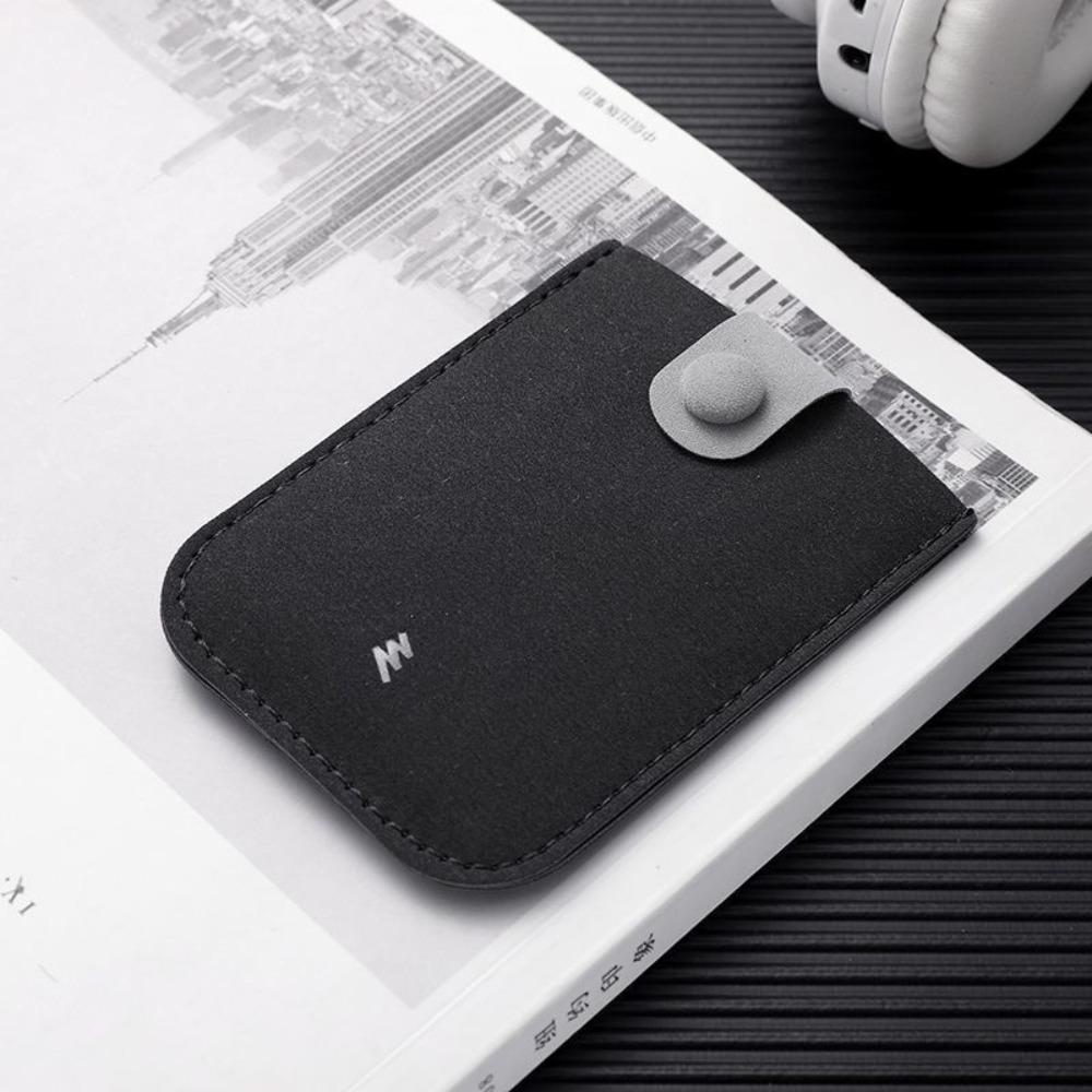 PU Leather Laminated Concealed Card Wallet Pull-out Type RFID Blocking ID Card Holder 4 Card Pockets Business Card Case Men