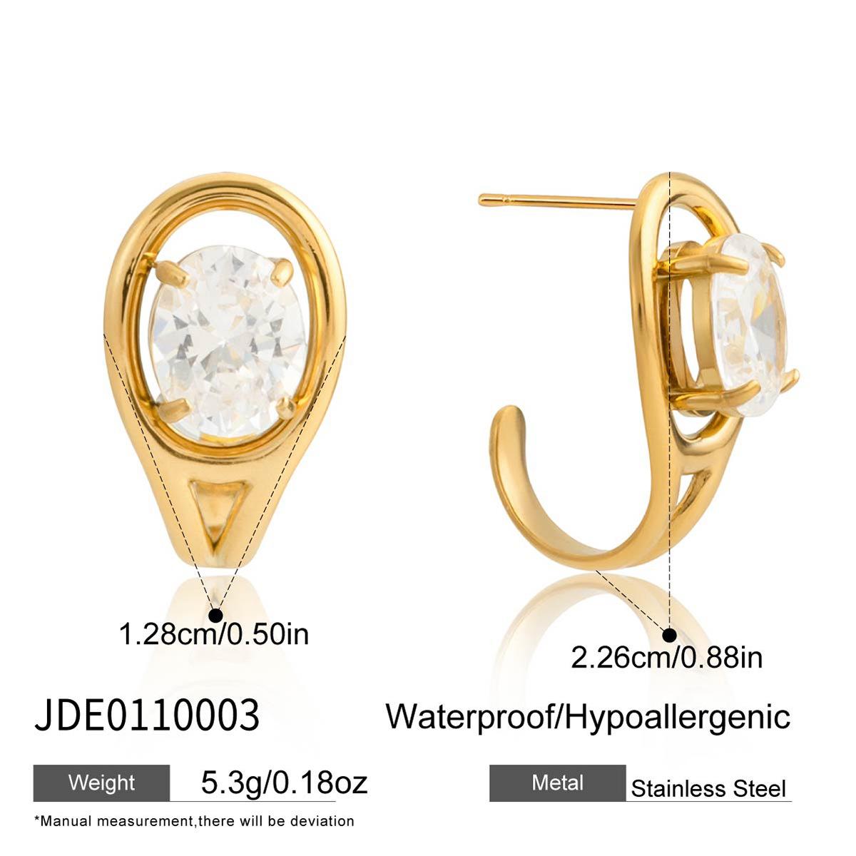 Серьги-кольца C и серьги в стиле легкая роскошь, нишевые.