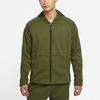 Nike Pro Therma-FIT Rough Green Black Men's Standard Fit Fleece Full-Zip Hooded Jacket DD2125-326