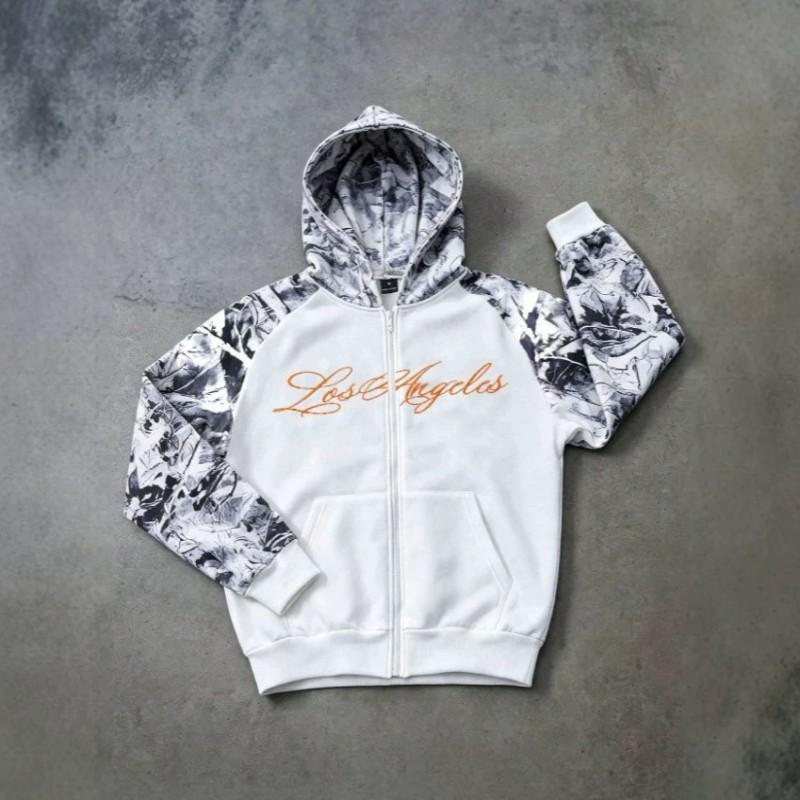 Felpa con Stampa Teschio Americano Autunno 2026 Streetwear Vestibilità Larga Felpa Casual