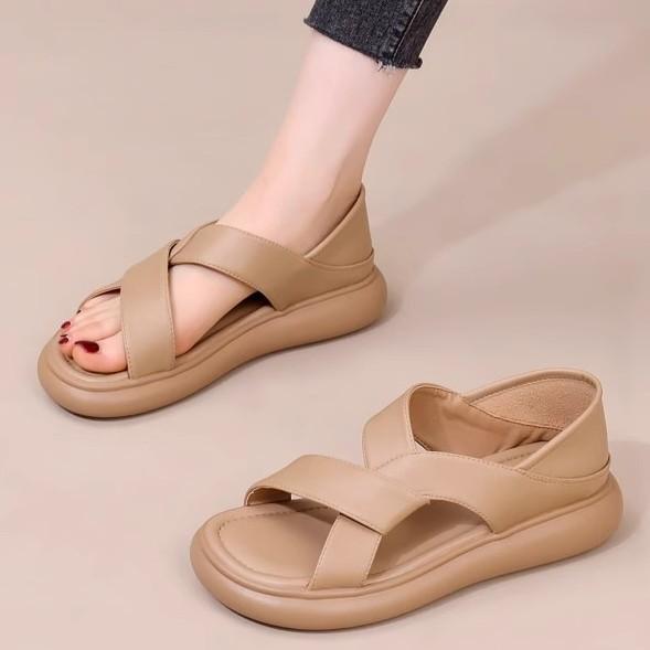 22 Summer Roman Sandals Bag Heel Flat Comfortable Pregnant Women Fairy Wind Beach Shoes
