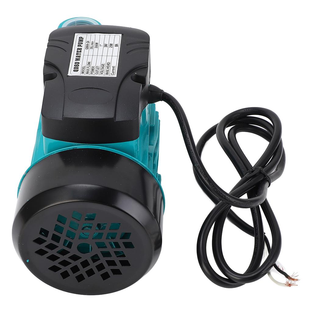 Solar-Gleichstrom-Vortex-Pumpe, 200 W, 3200 U/min, 35 l/min, großer Durchfluss, 25 m hoher Hub, selbstansaugende Vortex-Pumpe, DC 24 V, 8 A