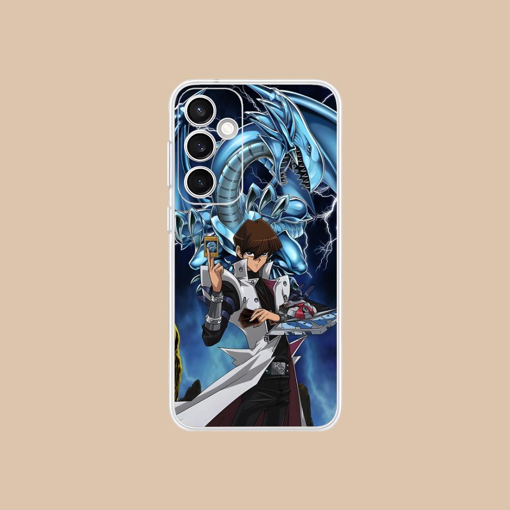 Yugioh Seto Kaiba Phone Case for Samsung Galaxy S25 S24 S23 S22 S21Plus FE Ultra Soft TPU Clear Shockproof Cover