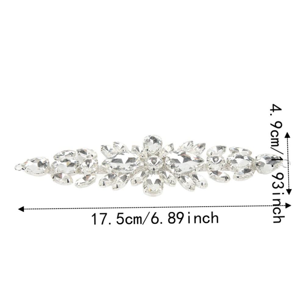 1pcs Wedding Accessories Rhinestone Applique Water Dropping Waist Chain  DIY Garment Decoration