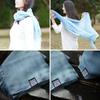 Used Stall Fashion Gift Stylish Luxury Indigo Kesennuma Cotton Natural Dye | 180x58cm Blue Hand-dyed Indigo Japanese Fashion Made in Japan Domestic