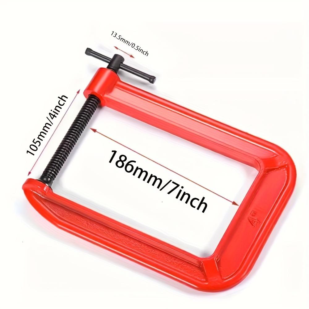 G Clamp Deep Reach C Clamp,4 Inch C-Clamp Set, Heavy Duty Steel C Clamp Industrial Strength C Clamps for Woodworking, Welding