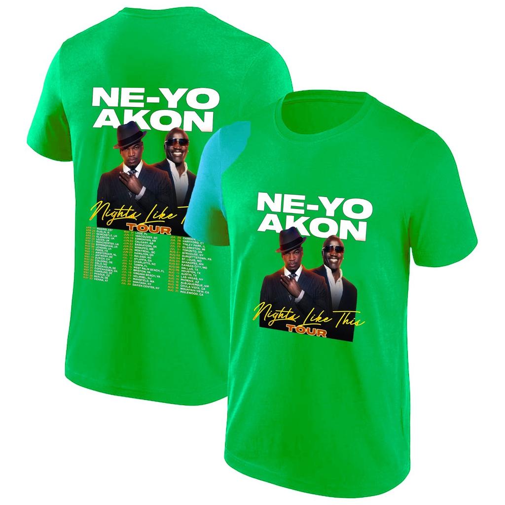 Akon TShirt NeYo Nights Like Tour Inspired Concert Unisex Adults kids Tee Tops