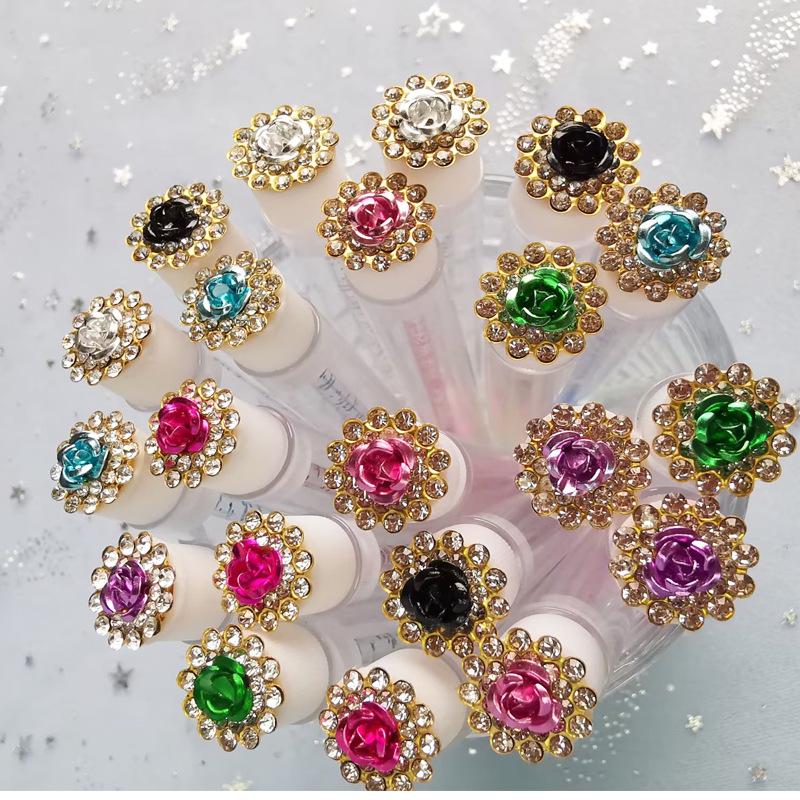 Sunflower Diamond Rose Eyelash Brush: 5 Colors Test Tube Design