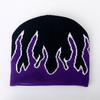Autumn New Knitted Hat Men's Hip-hop Street Flame Pullover Hat Winter Outdoor Riding Hat Versatile Brimless Hat