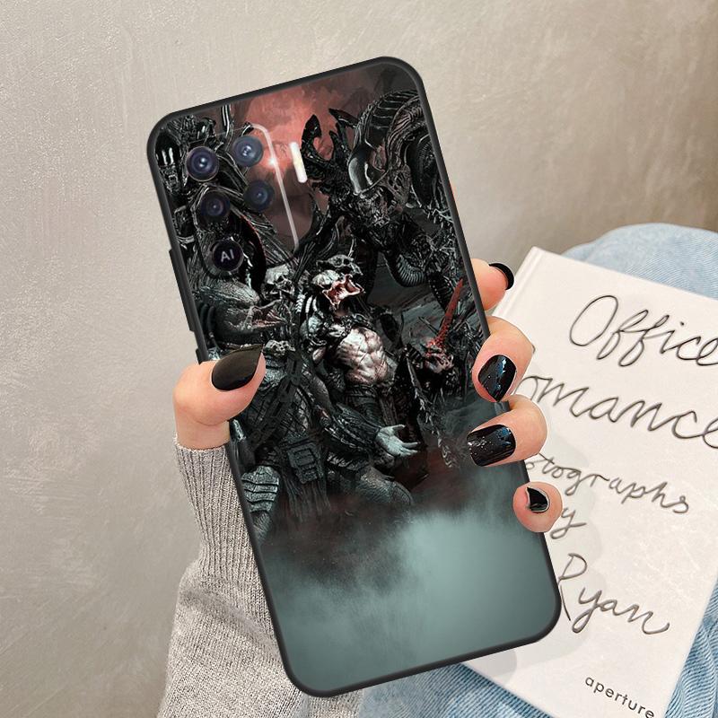 Alien Vs Predator Case For Oppo A54 A74 A94 A17 A57 A77 A76 A16 A96 A18 A60 A80 A40 A38 A58 A78 A98 A15 A5 Pro