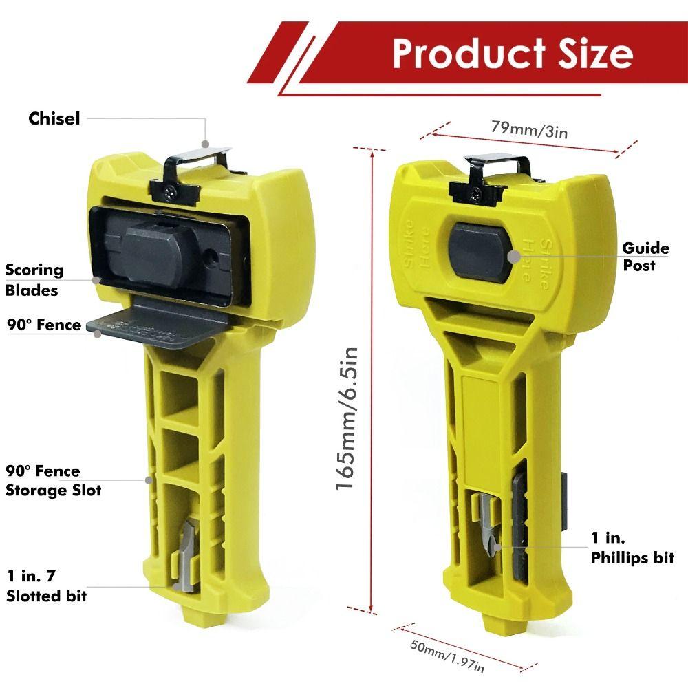 Accurate Scoring Door Kit Door Mount Plastic Door Mortise Tool Stainless Steel Square or Round Door Installation Kit